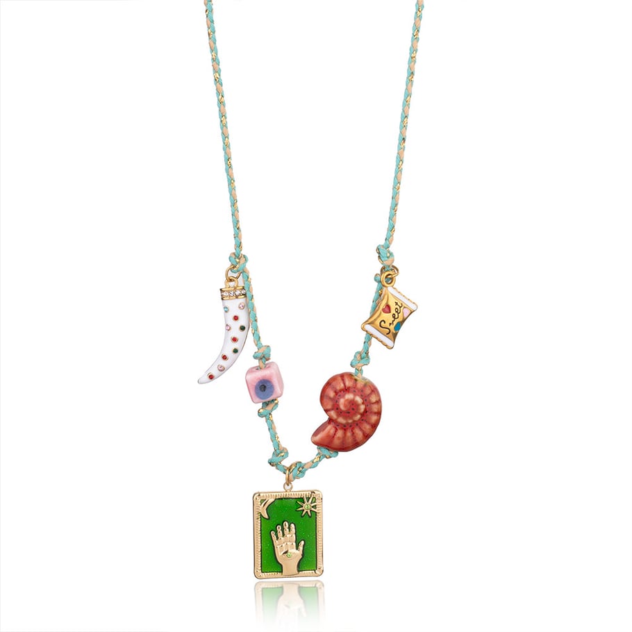 1 Piece Luxurious Series Classic Hand Tarot Stainless Steel Gold Color Women's Pendant Necklaces Picture9
