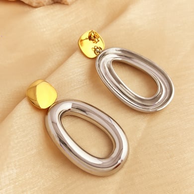 1 Pair Simple Mixed Color Stainless Steel Women's Drop Earrings h5 Picture4