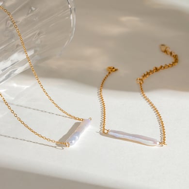 1 Stück Klassische Serie Elegante runde Edelstahl 18K vergoldete Damen-Charm-Armbänder h5 Bild4