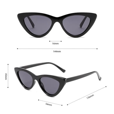 1 Pair Simple Series Daily Solid Color Plastic Women Sunglasses h5 Picture6
