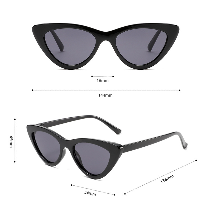 1 Pair Simple Series Daily Solid Color Plastic Women Sunglasses Picture6