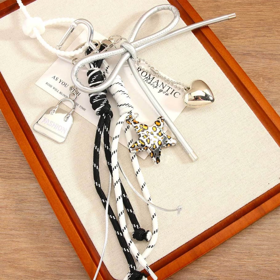 1 Piece Retro Style Leopard Star Women's Bag Charms Picture3