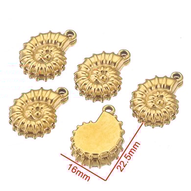 1 Paar Simple Series Casual Turtle 18 Karat vergoldete Damenanhänger h5 Bild5