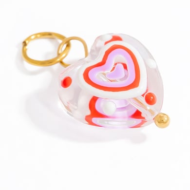 1 pieza de colgantes de acero inoxidable dorados con forma de corazón romántico para mujer h5 Imagen8