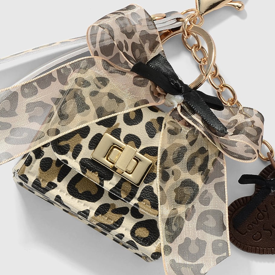 Retro Leopard Print Mini Bag Women's Bag Charms Picture7