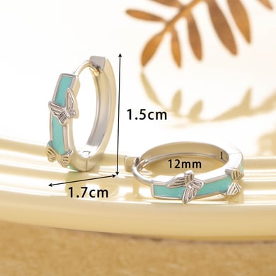 1 Paar einfache Serie süße geometrische Kupfer ohne Beschichtung Material Damen Creolen h5 Bild3