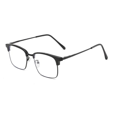 1 Pair Casual Semi Framed Square Shaped Blue - light Blocking Glasses h5 Picture5