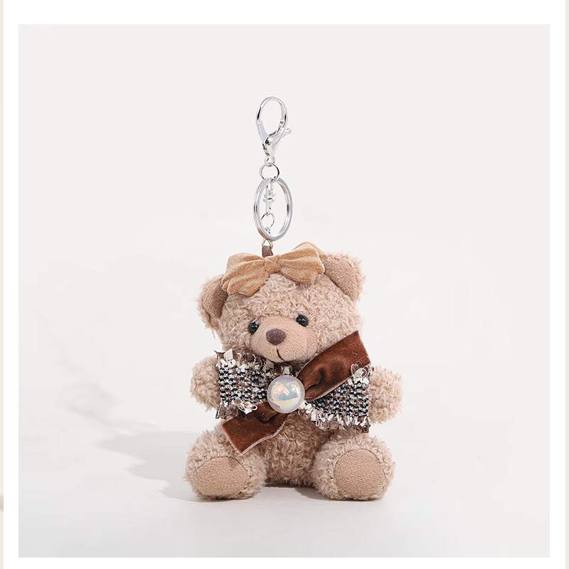 1 Piece Sweet Bow Bear Women's Bag Charms Picture4