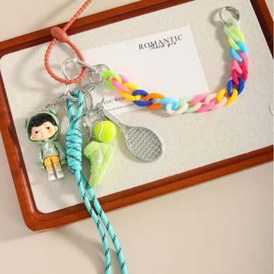 1 pieza de dijes para bolso de mujer de rayón con figura casual de serie simple h5 Imagen8