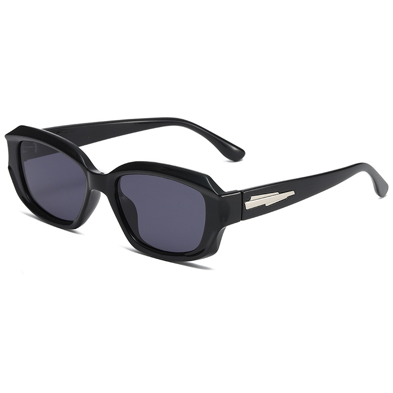 1 Paar Simple Series Alltags-Sonnenbrille aus einfarbigem Kunststoff für Damen Bild4