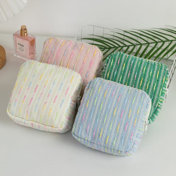 1 Adet Simple Series Basit Şerit Polyester Kadın Çantaları
