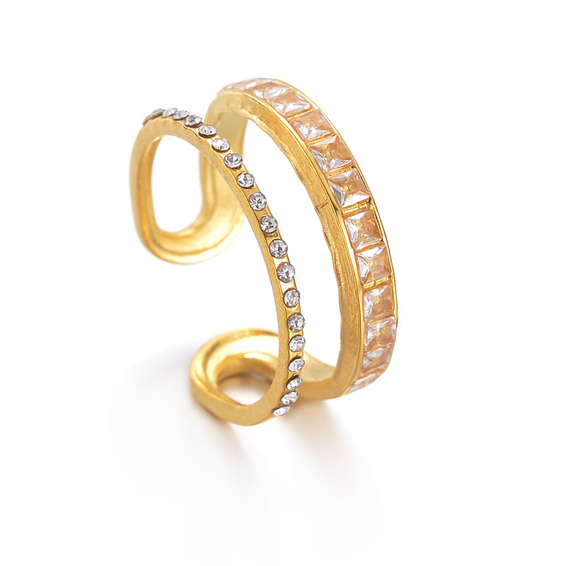 Bracelet simple en acier inoxydable pour femme, couleur unie, 1 pièce Image2