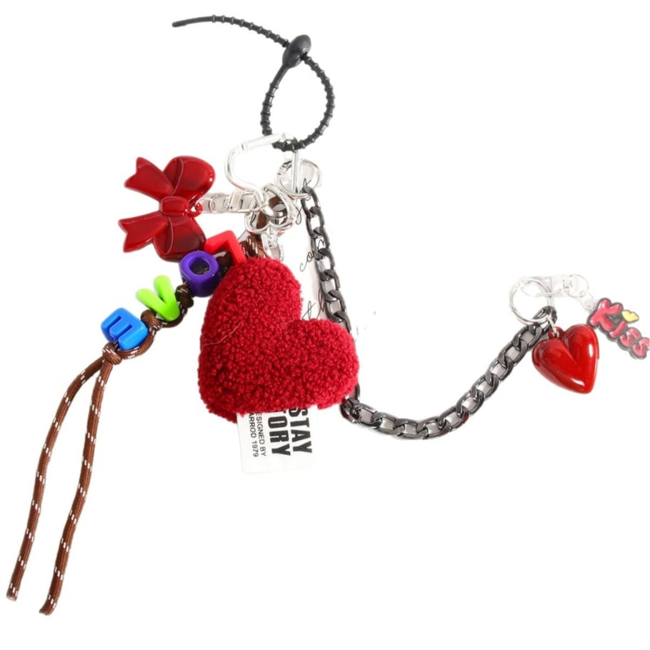 1 Piece Romantic Series Elegant Fluffy Heart Garniture Rayon Women's Bag Charms Picture6