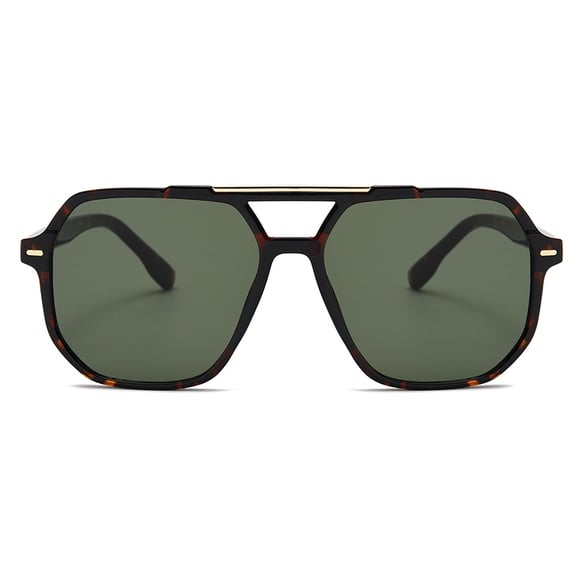 1  Pair of Stylish Large Leopard - print Square - frame Women's Sunglasses