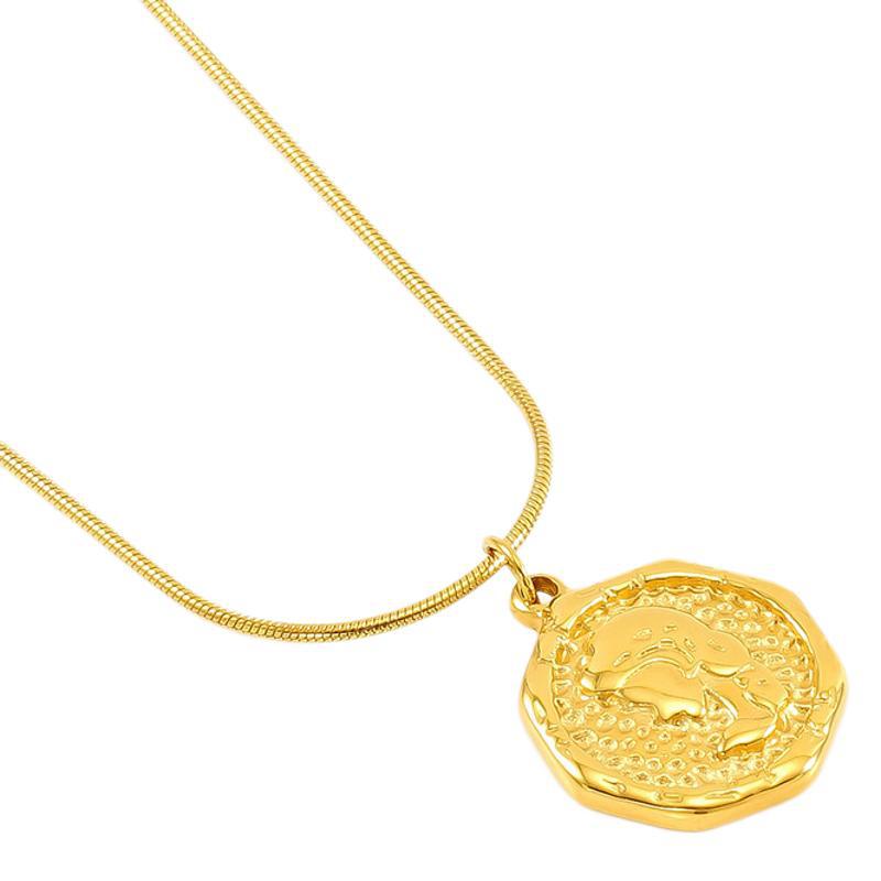 1 Piece Simple Series Classic Cross Stainless Steel 18K Gold Plated Women Pendant Necklaces Picture6