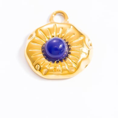 1 Stück Romantische Serie Retro Auge Edelstahl Gold Farbe Damen Anhänger h5 Bild7