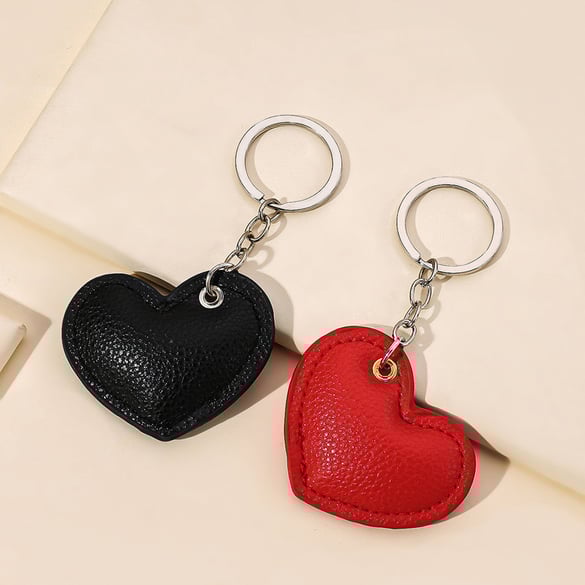 1 pieza de dijes para bolso de mujer de PU con forma de corazón retro de serie simple