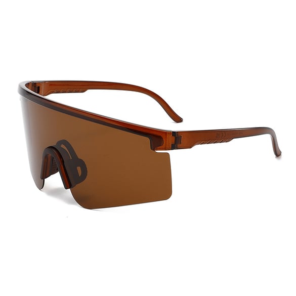 Lunettes de soleil sport simples en plastique pour femmes, 1 pièce, couleurs mélangées 2
