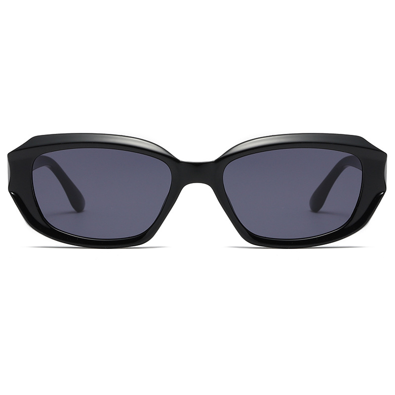 1 Paar Simple Series Alltags-Sonnenbrille aus einfarbigem Kunststoff für Damen Bild3