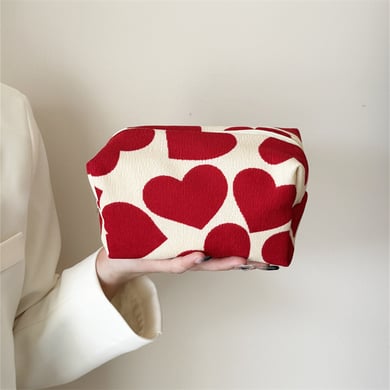 1 Piece Romantic Series Cute Heart Corduroy Women's Bags h5 Picture4