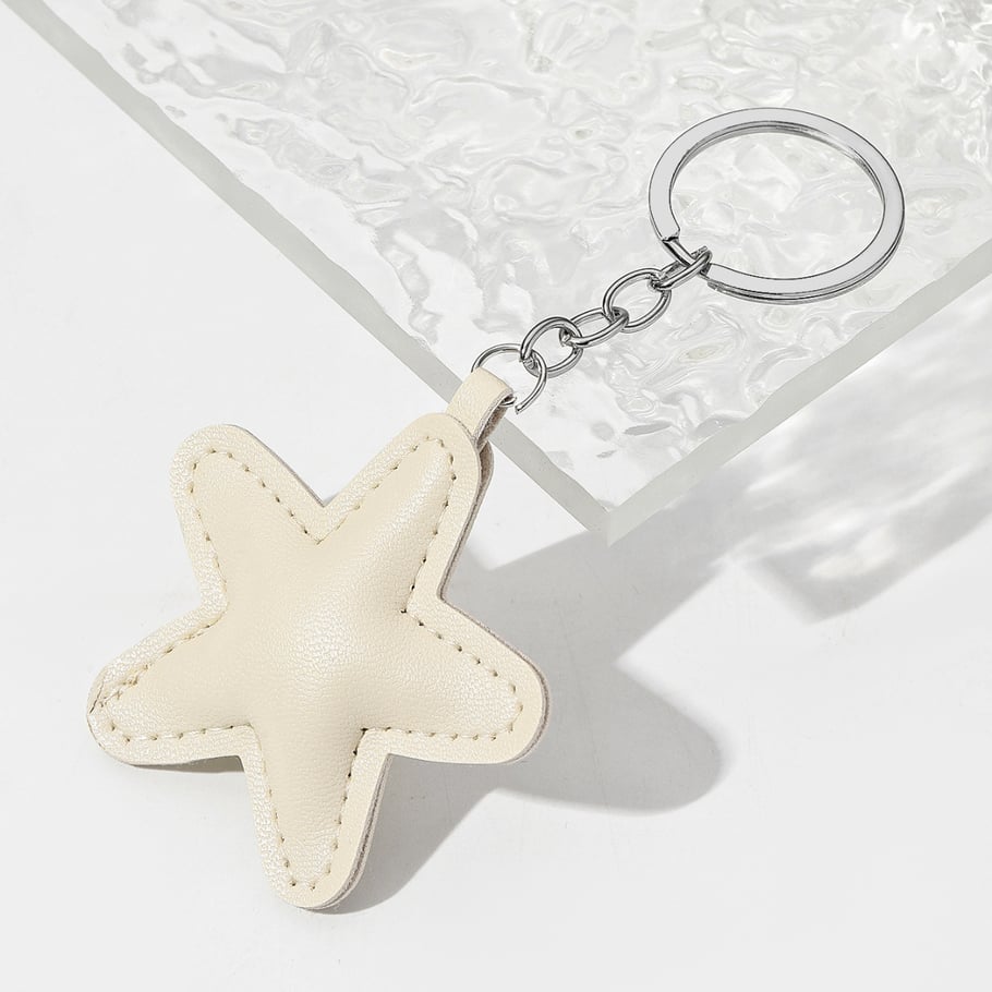 1 Piece Cute Leather Star Bag Charms Picture5
