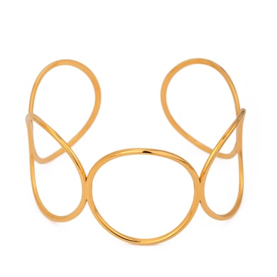 1 Piece Simple Series Simple Geometric Stainless Steel 18K Gold Plated Women Bangles h5 Picture6