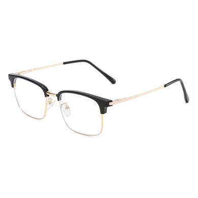 1 Pair Casual Semi Framed Square Shaped Blue - light Blocking Glasses h5 Picture9