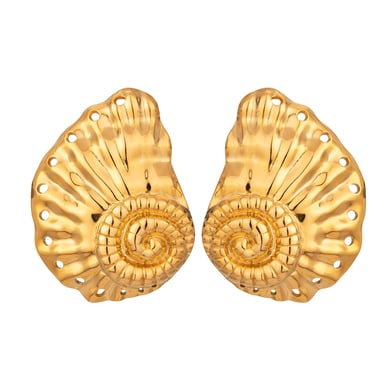 1 Pair Simple Series Vacation Turtle Stainless Steel 18K Gold Plated Women Stud Earrings h5 Picture5