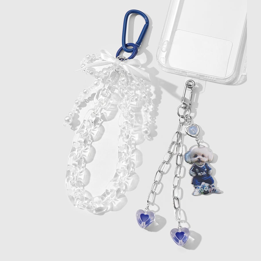 Cute Bow Beaded Chain Women's Bag Charms Picture8