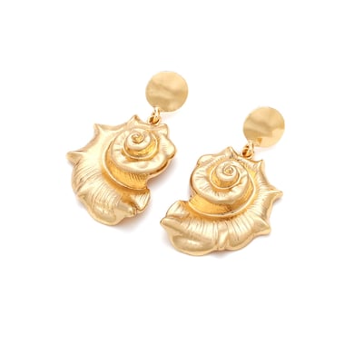 1 Pair Vintage Alloy Conch Dangle Earrings h5 Picture4