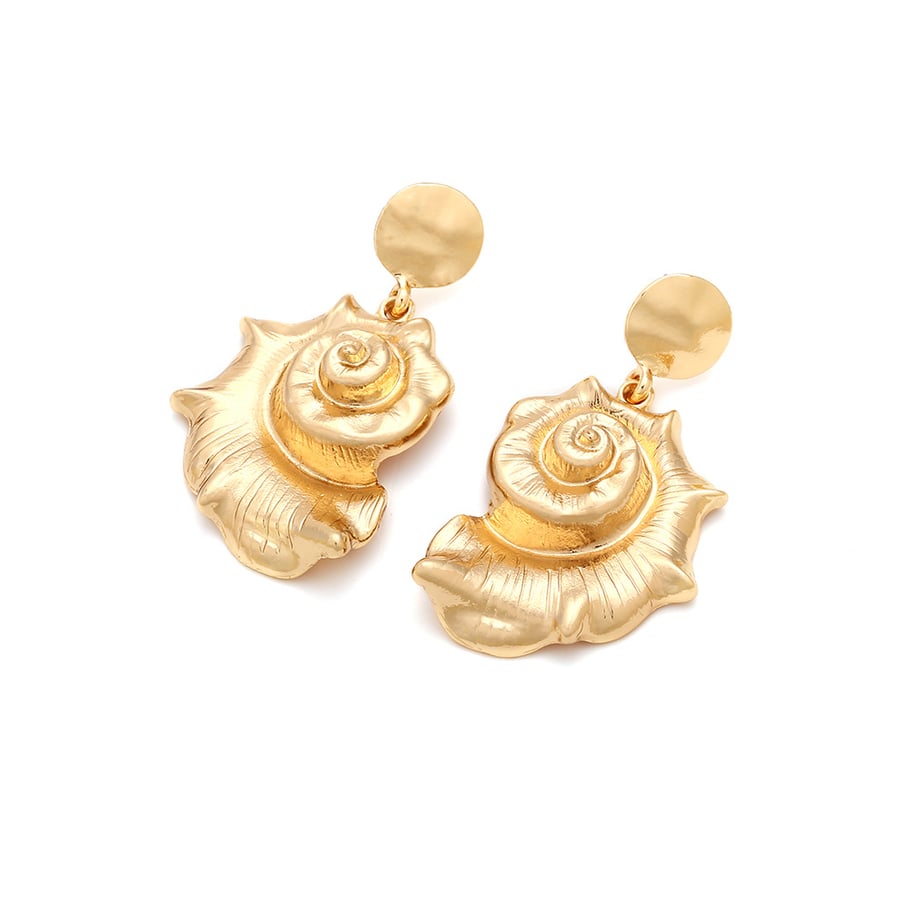 1 Pair Vintage Alloy Conch Dangle Earrings Picture4