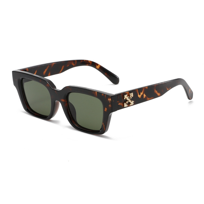 1 pezzo semplice serie giornaliera leopardo stampa occhiali da sole in plastica da donna Immagine8