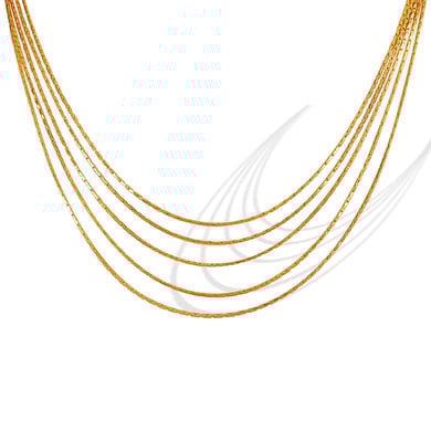 1 Piece Simple Series Simple Tassel Stainless Steel 18K Gold Plated Women Layered Necklaces h5 Picture6