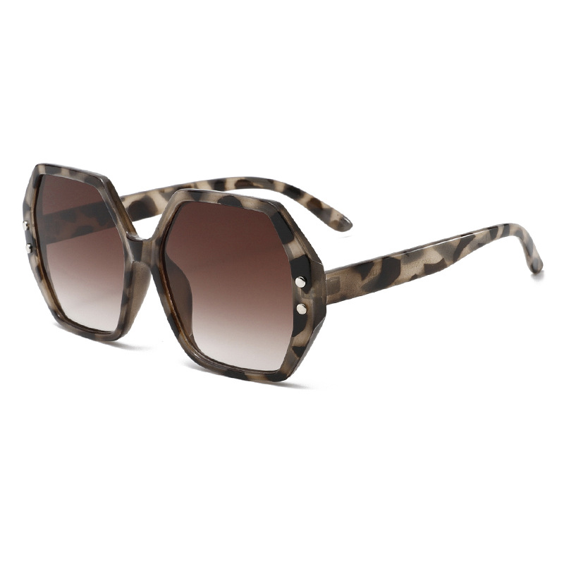 1 pezzo semplice serie giornaliera leopardo stampa occhiali da sole in plastica da donna Immagine4