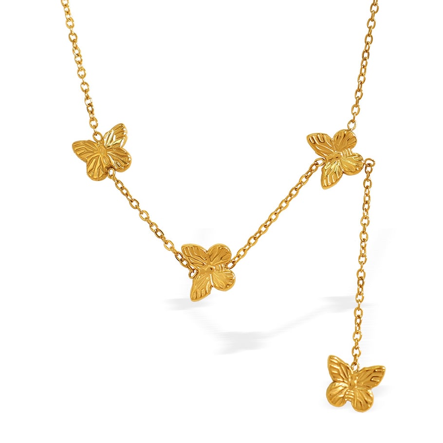 1 Piece Simple Series Sweet Animal Stainless Steel 18K Gold Plated Women Pendant Necklaces Picture6