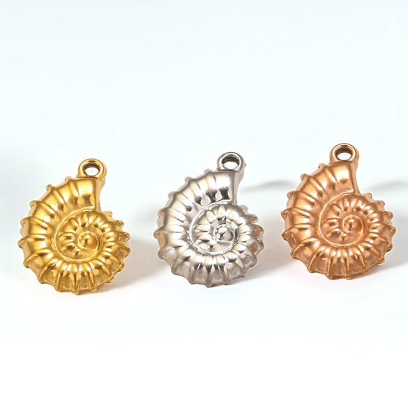 1 Pair Simple Series Casual Turtle 18K Gold Plated Women Pendants 2