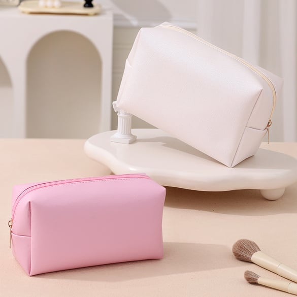 1 paire de sacs simples en PU de couleur unie pour femmes 2