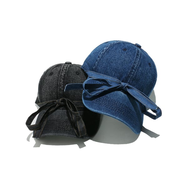 1 Piece Retro Bow Knot Baseball Cap 2