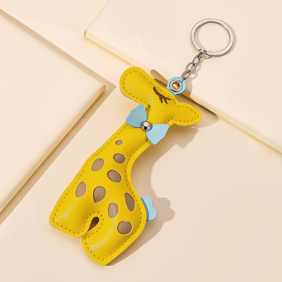 1 Piece Cute Leather Giraffe Women's Bag Charms Picture3