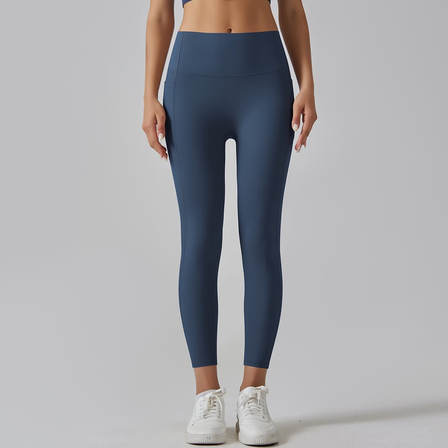 1 Piece High Waisted Nude Yoga Pants Seamless Women's Exercise Pants Picture8