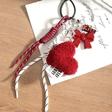 1 Piece Simple Series Daily Heart PU Women's Bag Charms h5 Picture8