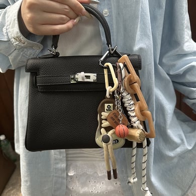 1 pieza de dijes de aleación para bolso de mujer de cadena diaria de serie simple h5 Imagen3