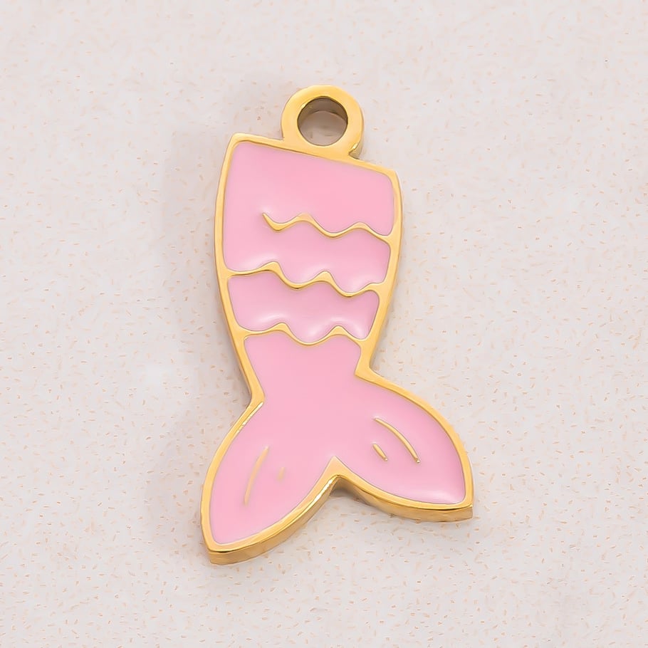 1 Paar Anhänger „Romantic Series Sweet Heart“ aus Edelstahl mit 18 Karat Vergoldung für Damen Bild4