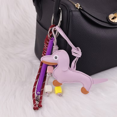 1 Piece Simple Series Cute Animal Leather Women's Bag Charms h5 Picture3