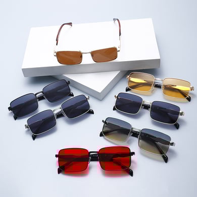 1 Stück Simple Series Tägliche einfarbige Damen-Sonnenbrille aus Legierung h5 Bild9