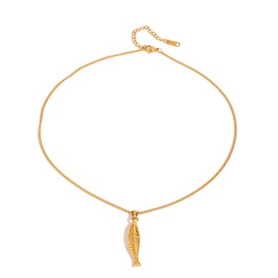 1 Piece Classic Series Europe and America Animal Stainless Steel 18K Gold Plated Women Pendant Necklaces h5 Picture9