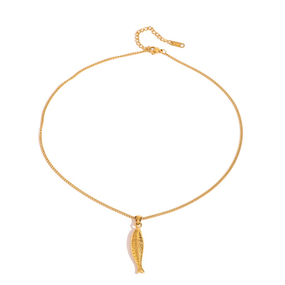 1 Piece Classic Series Europe and America Animal Stainless Steel 18K Gold Plated Women Pendant Necklaces Picture9