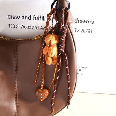 1 Piece Simple Series Cute Heart Rayon Women's Bag Charms h5 Picture4