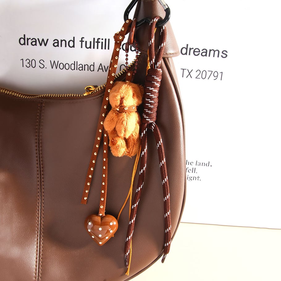 1 Piece Simple Series Cute Heart Rayon Women's Bag Charms Picture4