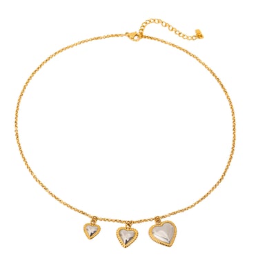 1 Stück romantische Serie süßes Herz Edelstahl Gold Farbe Damen Anhänger Halsketten h5 Bild9